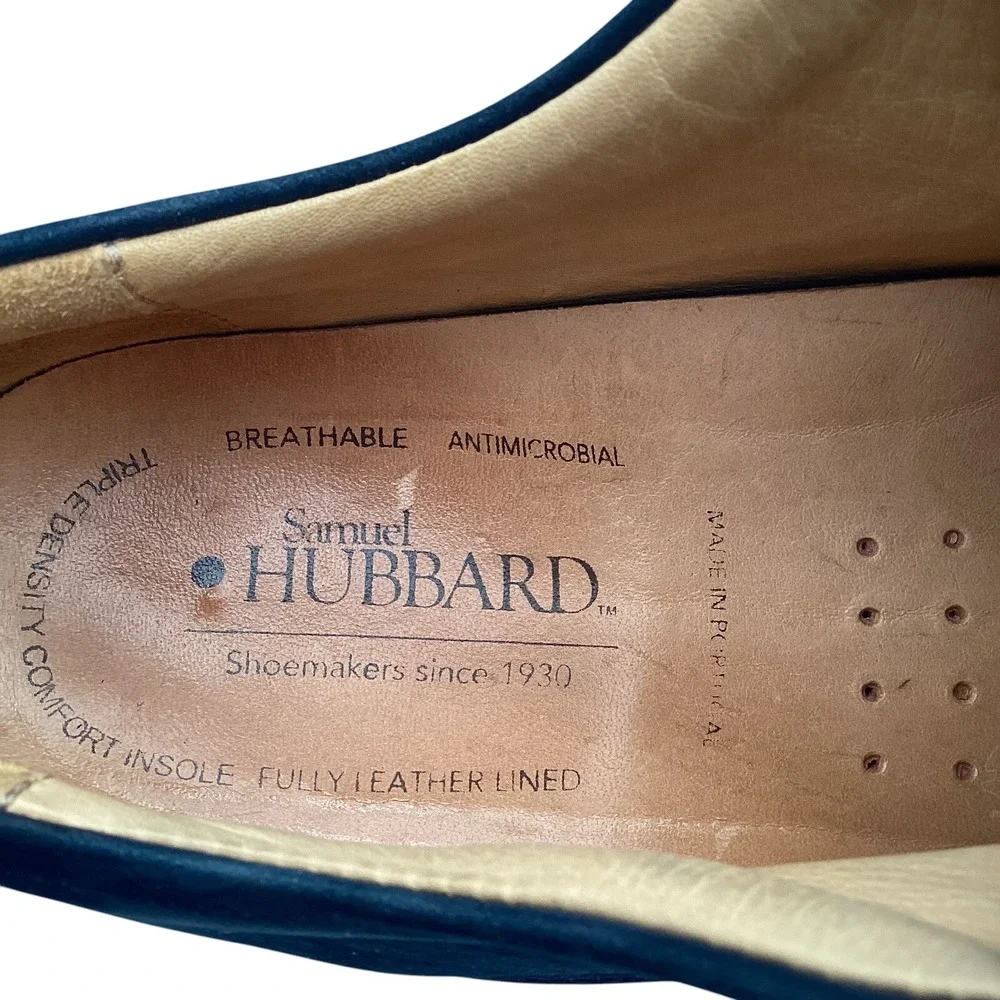 Samuel Hubbard Un-Sneaker Walking Shoes US Mens 10.5 M‎ Navy Blue Suede Lace-Up